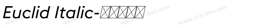 Euclid Italic字体转换